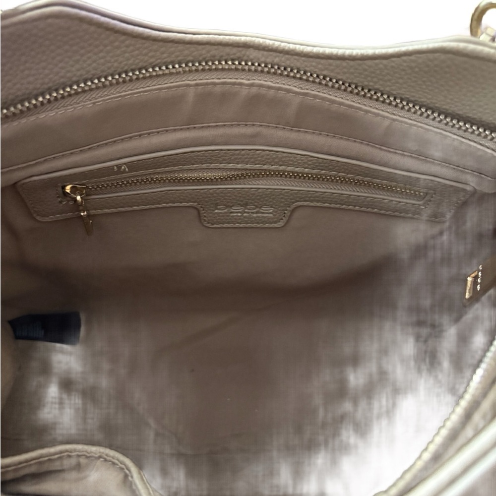 Bebe Taupe Shoulder Bag with Gold Details - Picture 4 of 4